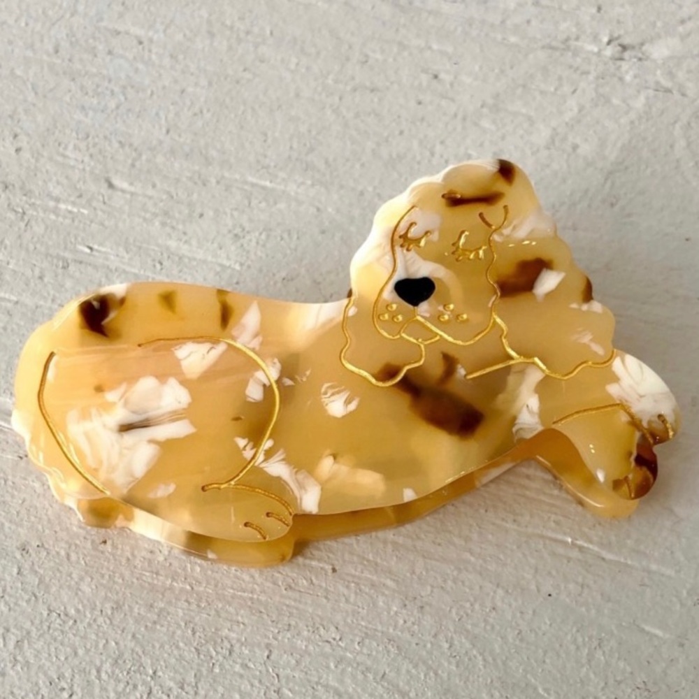 New Coucou Suzette Cocker Spaniel Dog Hair Claw Clip